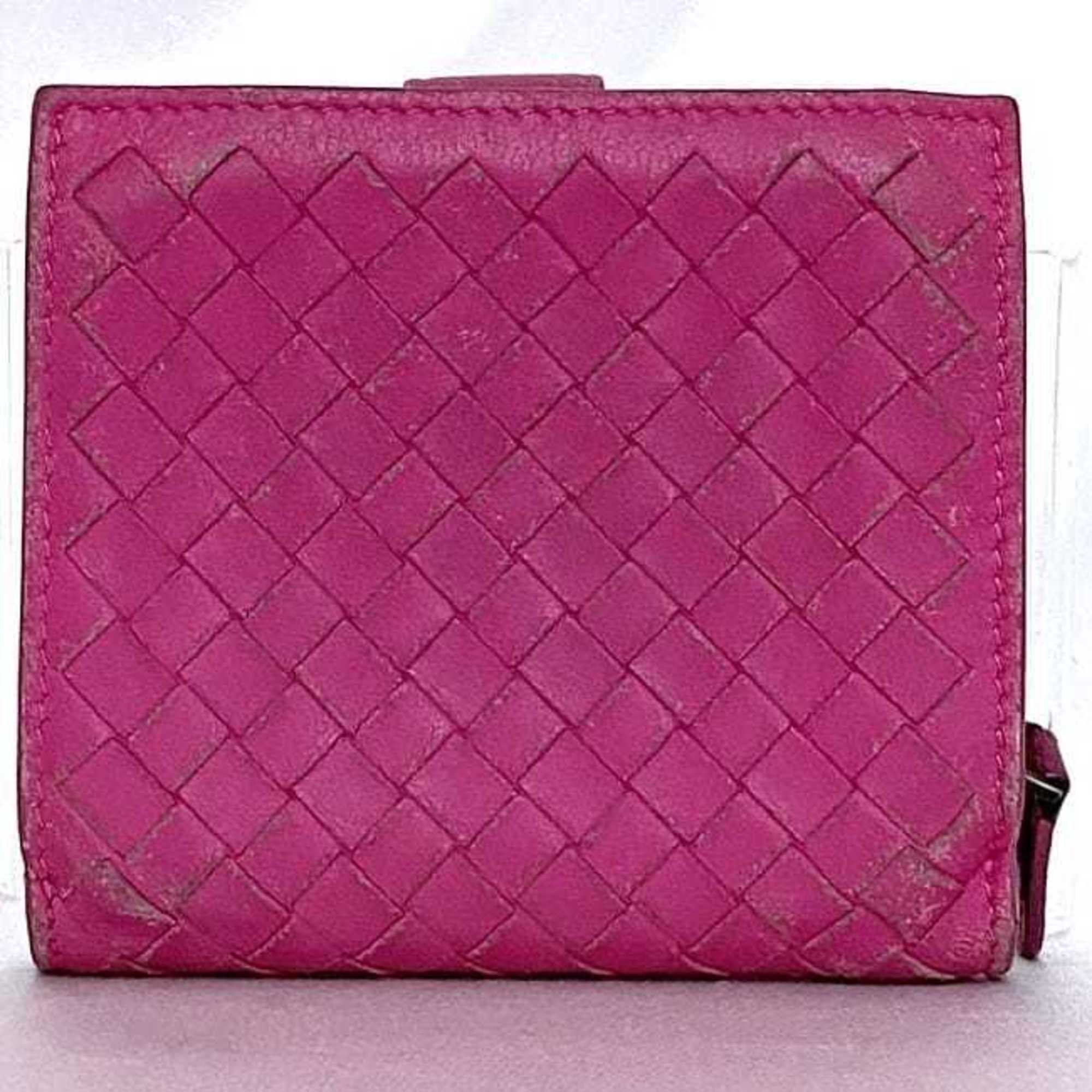 Bottega Veneta Pink Leather Wallet (Bi-Fold)