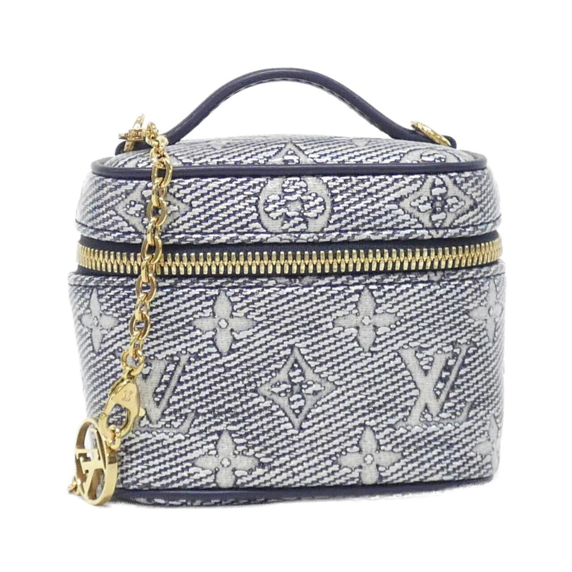 Louis Vuitton Monogram Blue Cotton Shoulder Bag