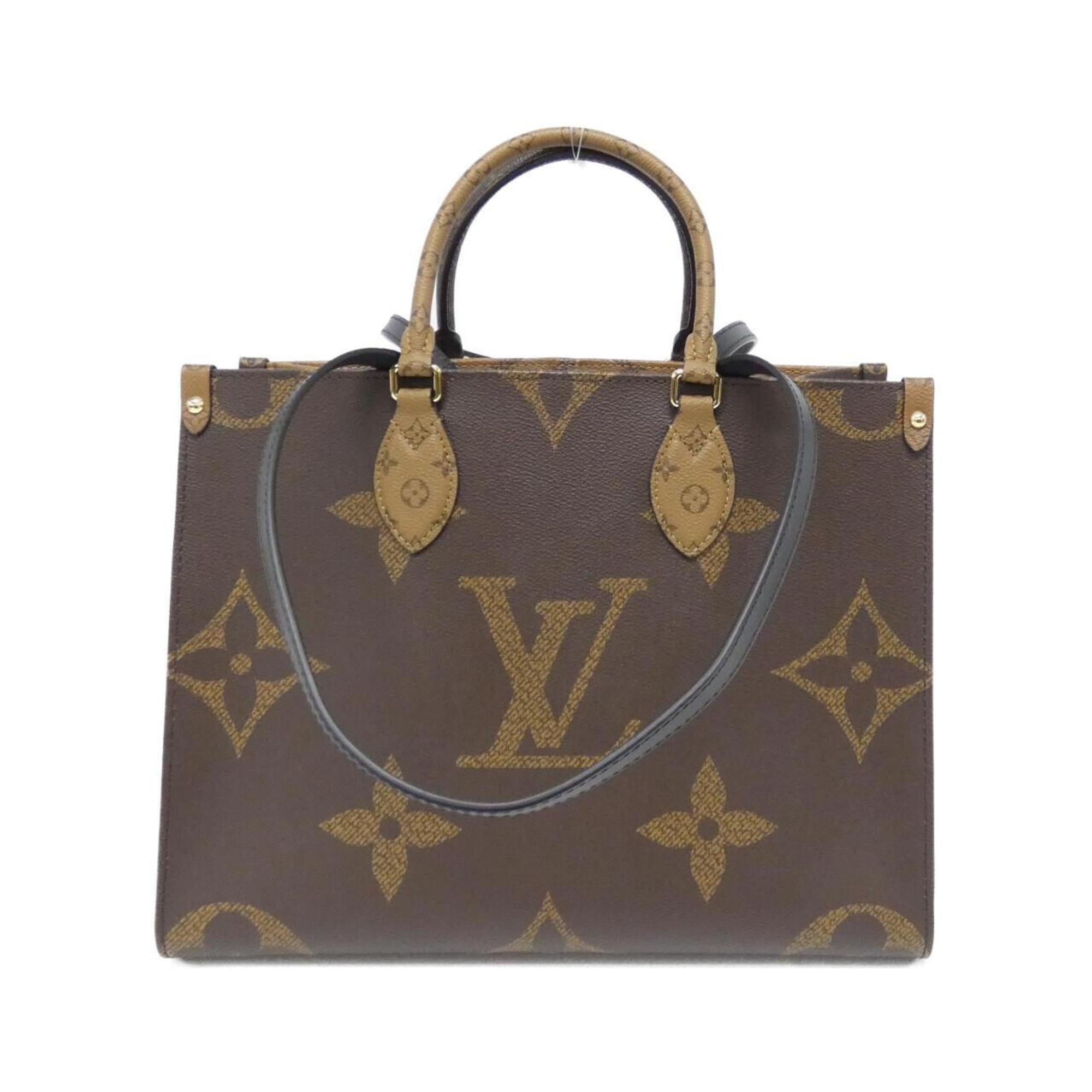 Louis Vuitton Marron Coated Canvas Handbag