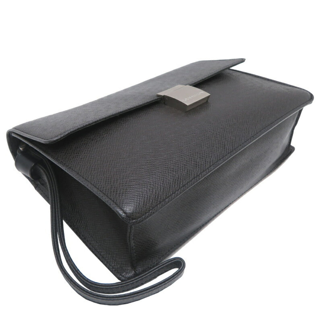 Louis Vuitton Taiga Ardoise Black Galle Taiga Leather Clutch Bag