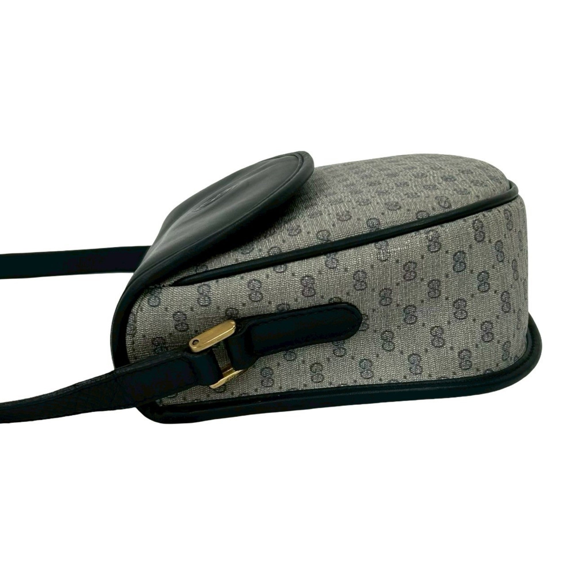 Gucci Navy Leather Pvc Pochette Shoulder Bag (Pre-Owned)