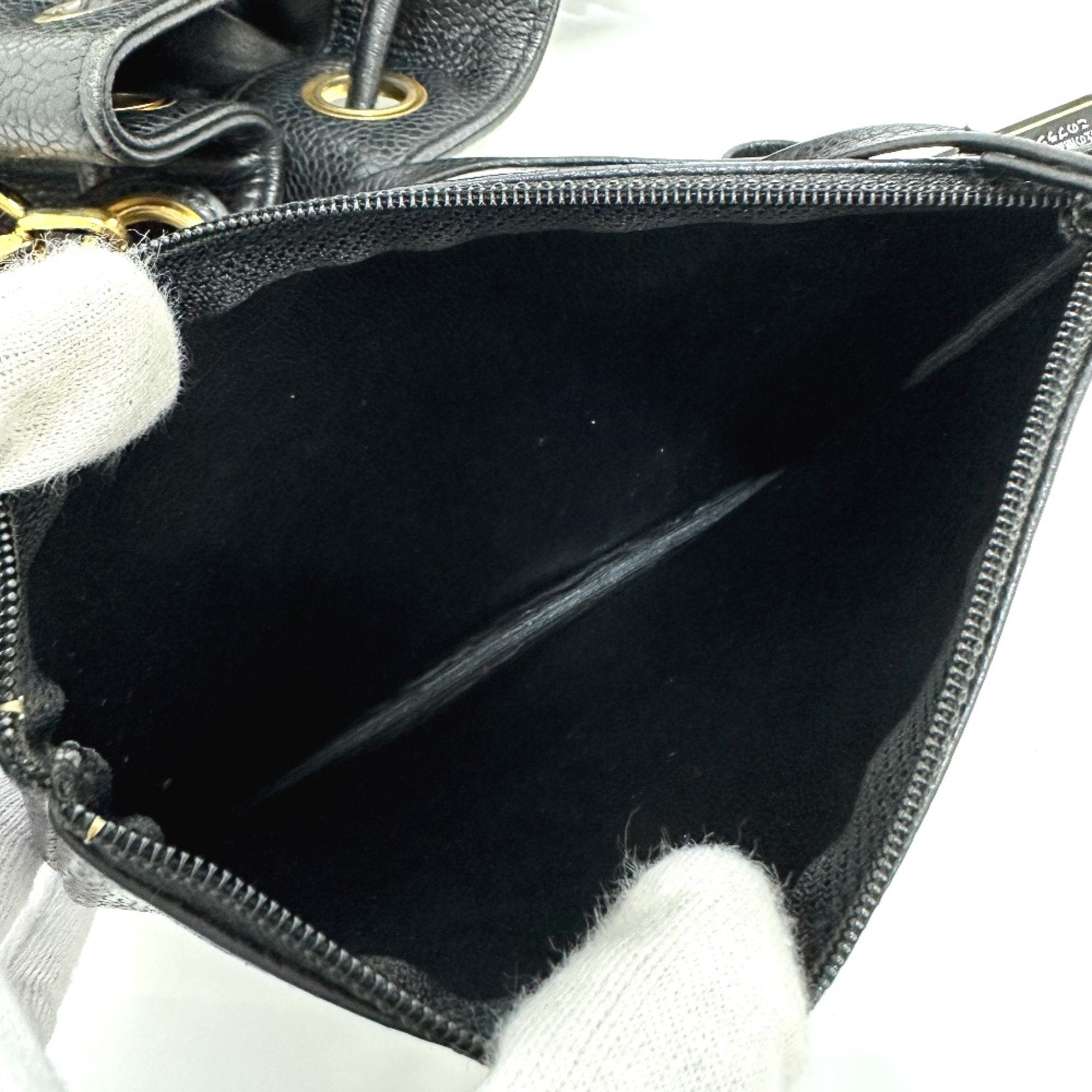 Chanel Black Leather Shoulder Bag