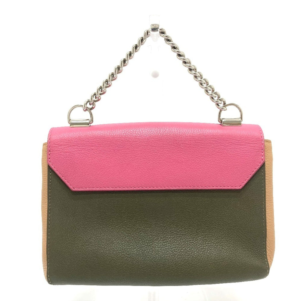 Louis Vuitton Lockme Ii Beige Khaki Pink Leather Handbag Shoulder Bag