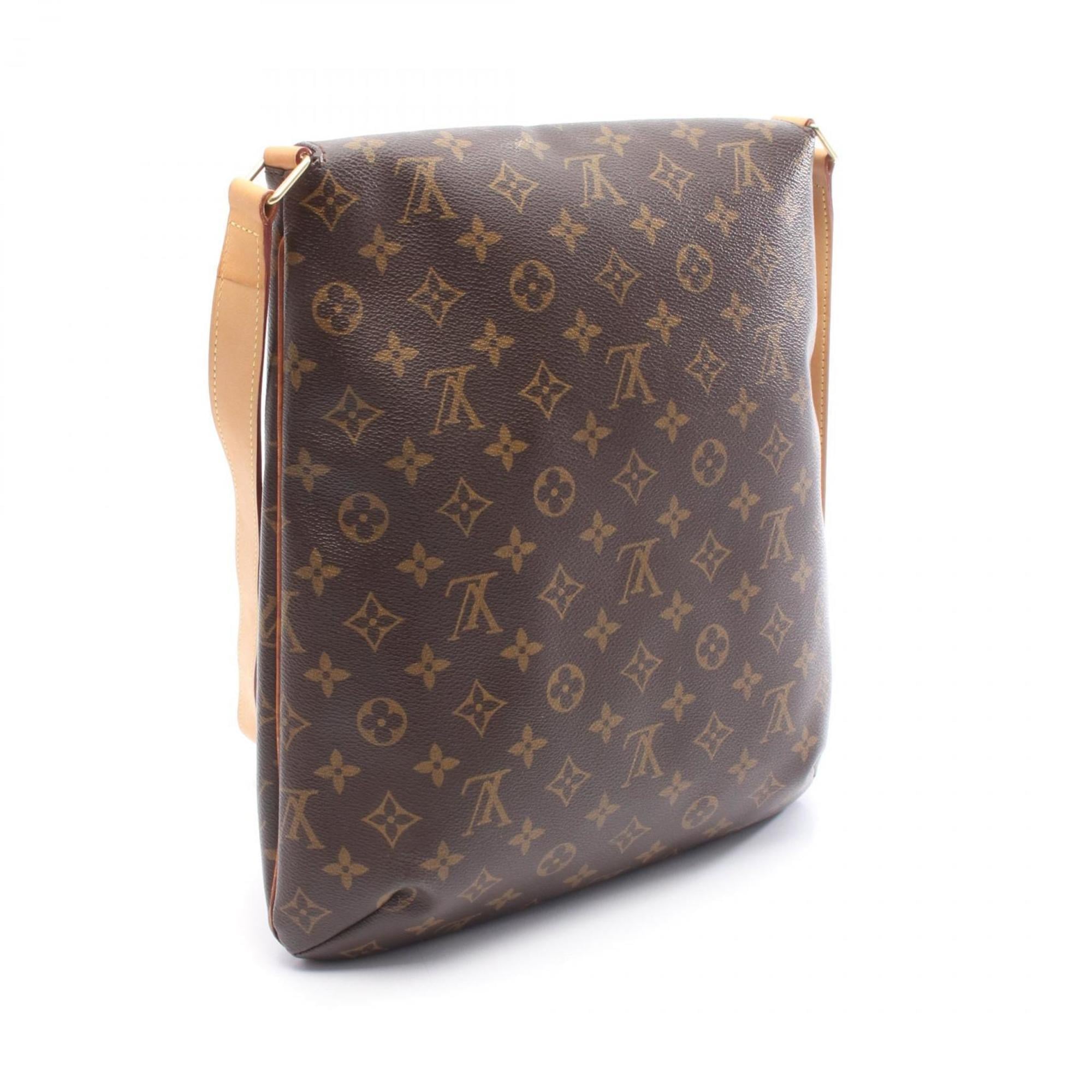 Louis Vuitton Brown Monogram Leather Shoulder Bag