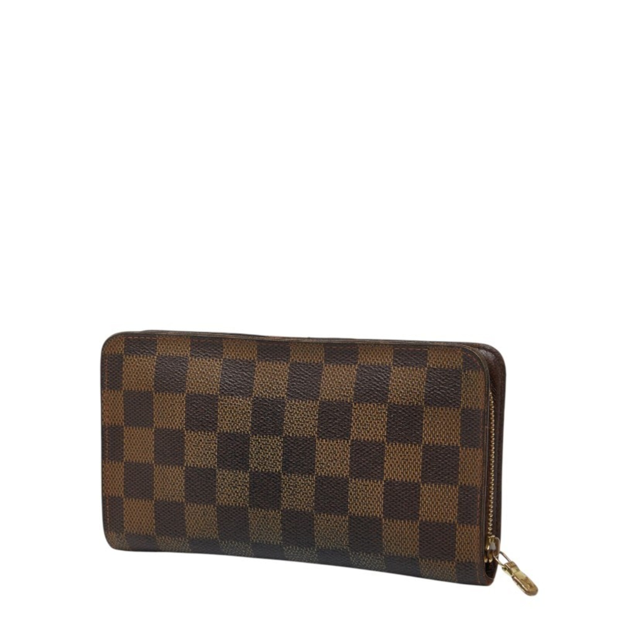 Louis Vuitton Brown Pvc Leather Long Wallet