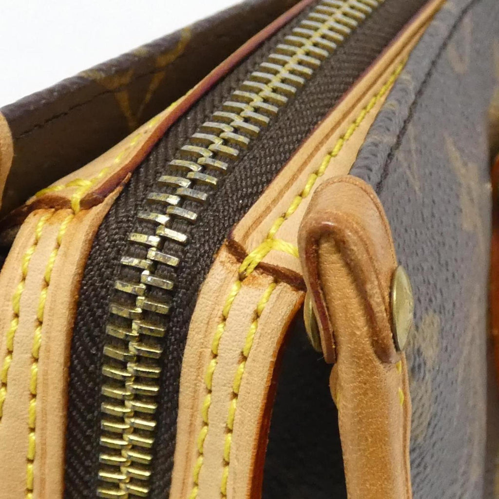 Louis Vuitton Brown Coated Canvas Handbag