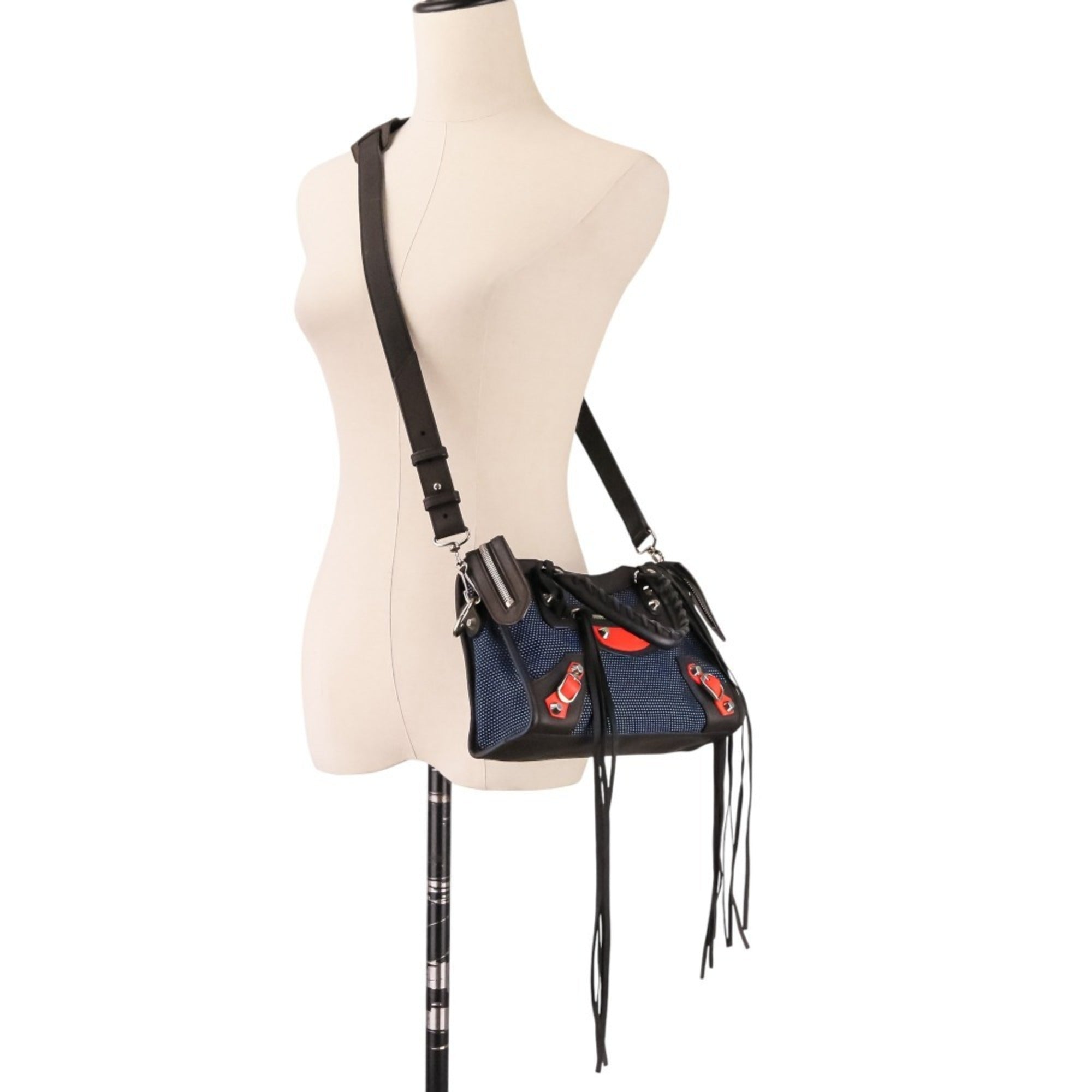 Balenciaga Dark Brown Navy Orange Hand