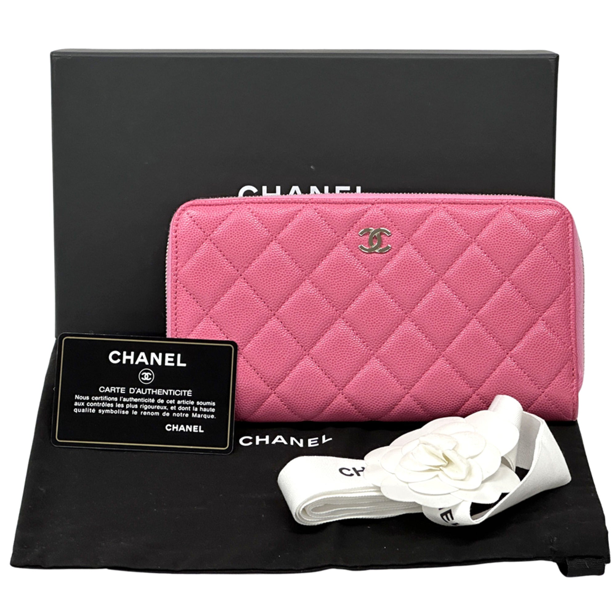 Chanel Pink Grained Calfskin