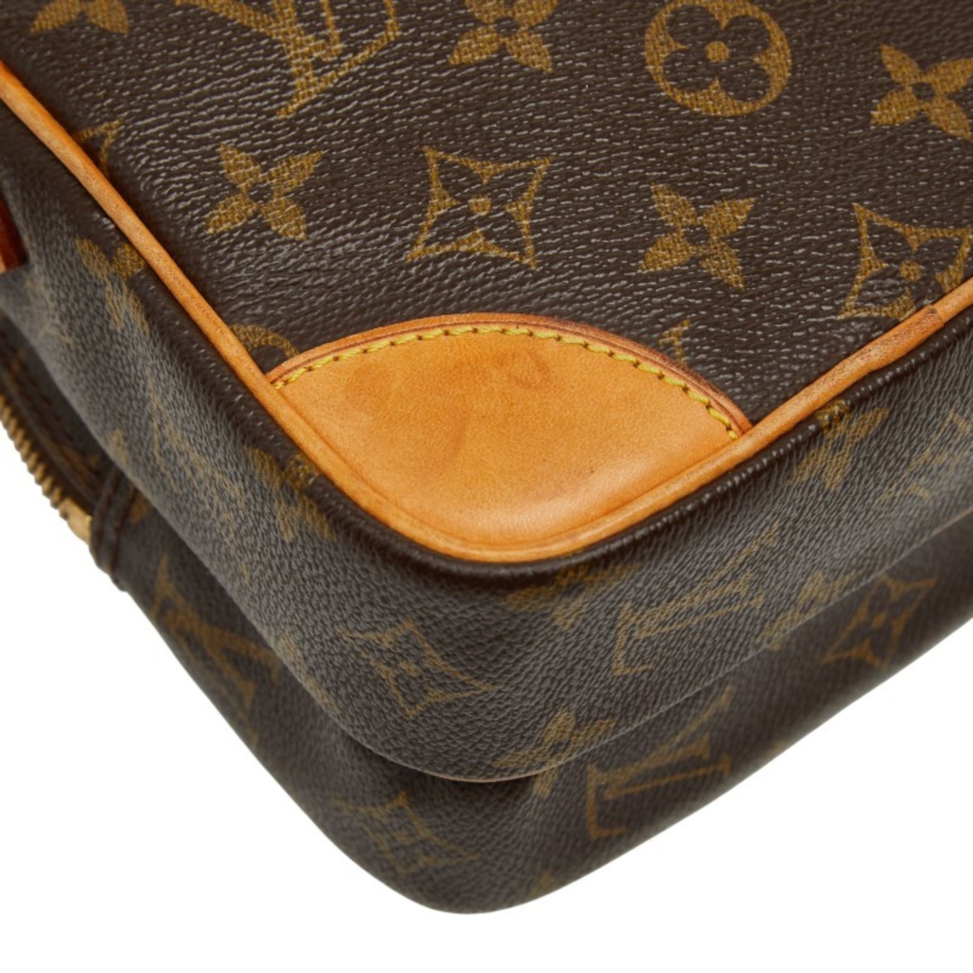 Louis Vuitton Brown Pvc Leather Shoulder Bag