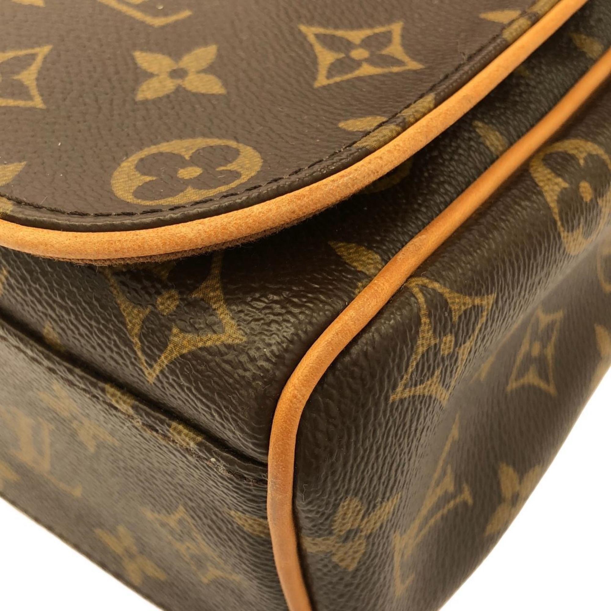 Louis Vuitton Monogram Marron Coated Canvas Shoulder Bag