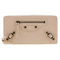 Balenciaga Beige Pink Leather Coin Purse/Coin Case