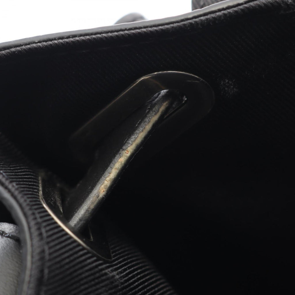 Louis Vuitton Black Noir Monogram Denim Leather Shoulder Bag