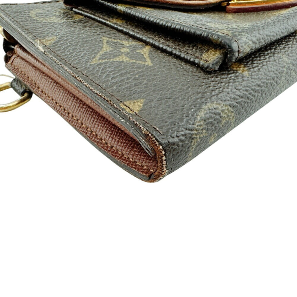 Louis Vuitton Brown Leather Coin Purse/Coin Case