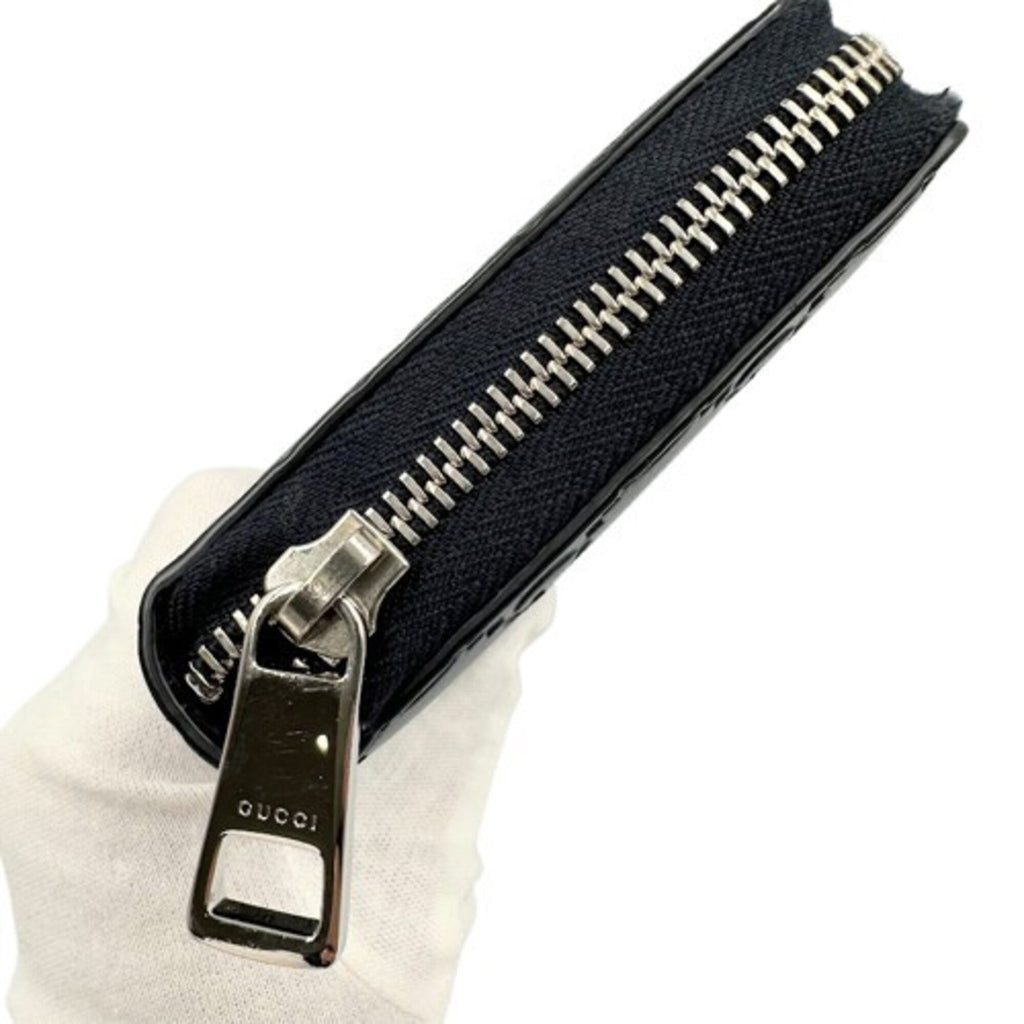 Gucci Black Leather Long Wallet (Bi-Fold) (Pre-Owned)