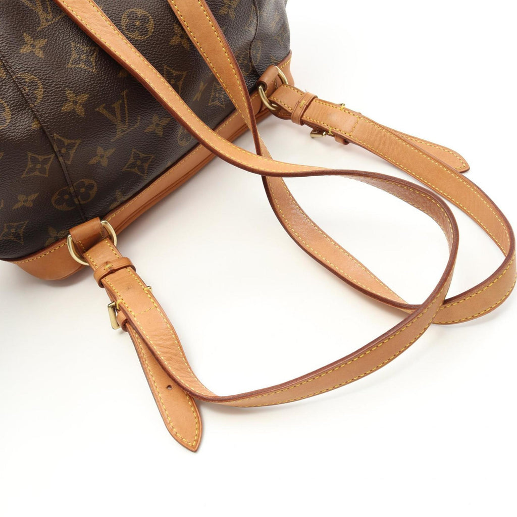 Louis Vuitton Brown Coated Canvas Leather Backpack