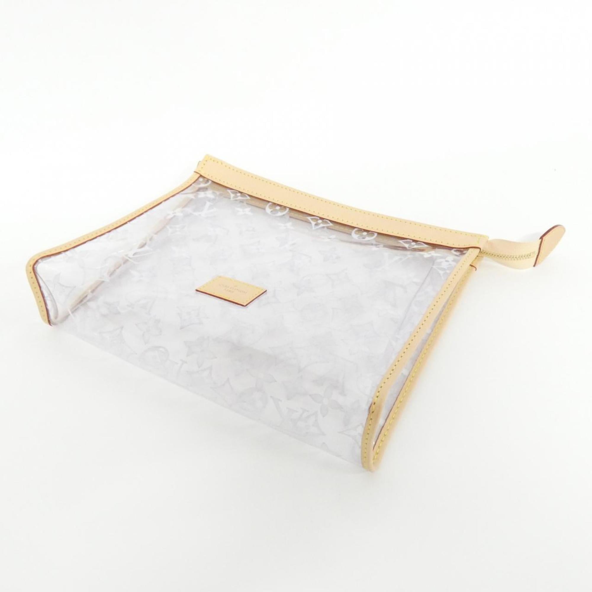 Louis Vuitton Gold Natural Polyester Pouch