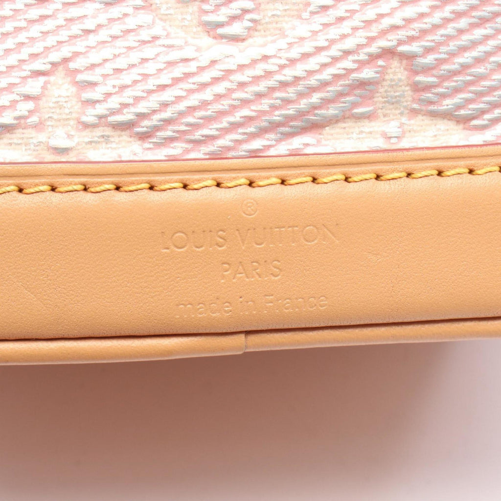 Louis Vuitton Brown Pink Monogram Leather Jacquard Handbag