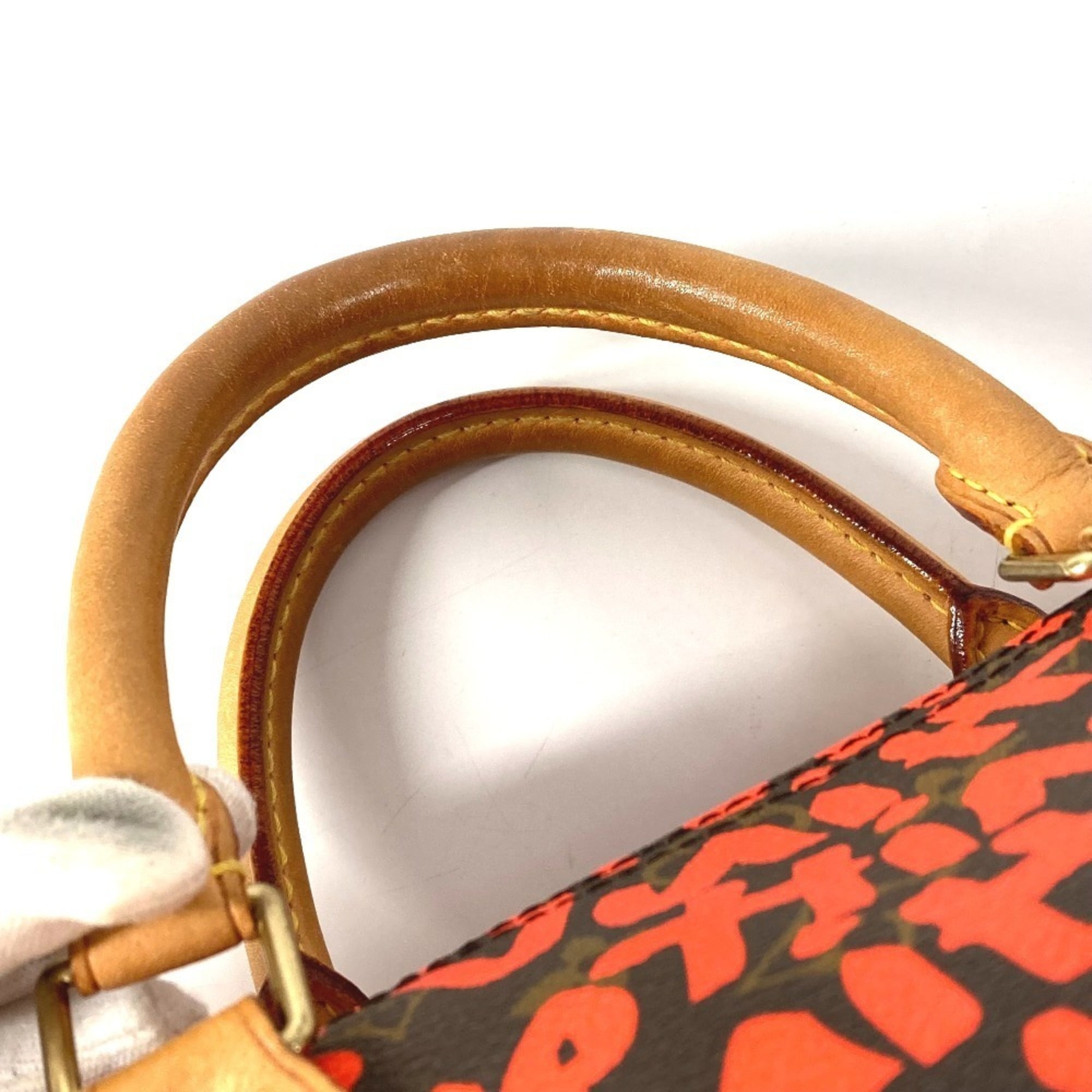 Louis Vuitton Monogram Graffiti Lv Orange Orange Monogram Graffiti Boston Bag Handbag