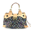 Louis Vuitton Black Multi-Color Noir Monogram Multicolore Canvas Shoulder Bag Tote Bag