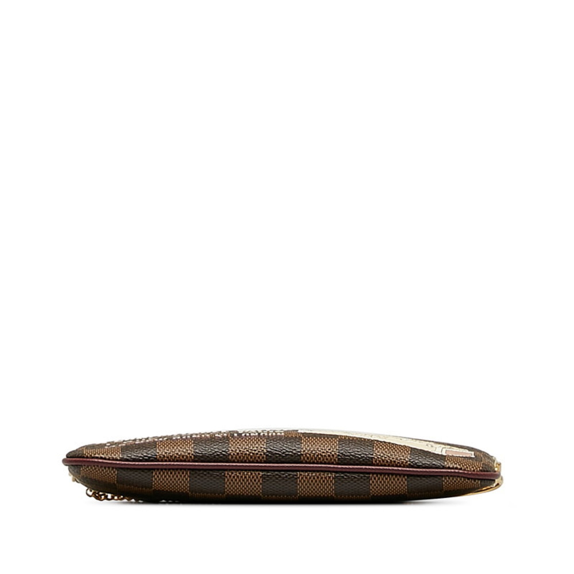 Louis Vuitton Brown Pvc Leather Pochette Pouch