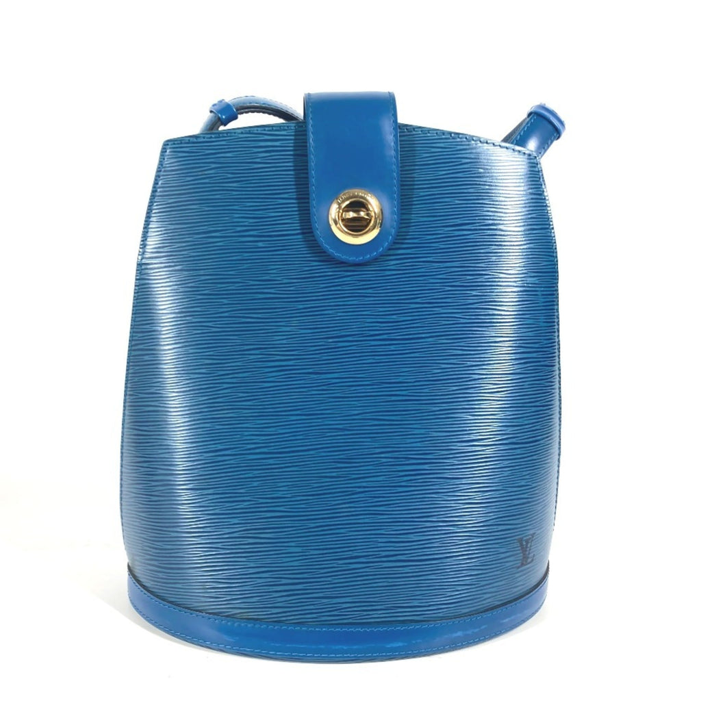 Louis Vuitton Blue Toledo Blue Epi Leather Shoulder Bag