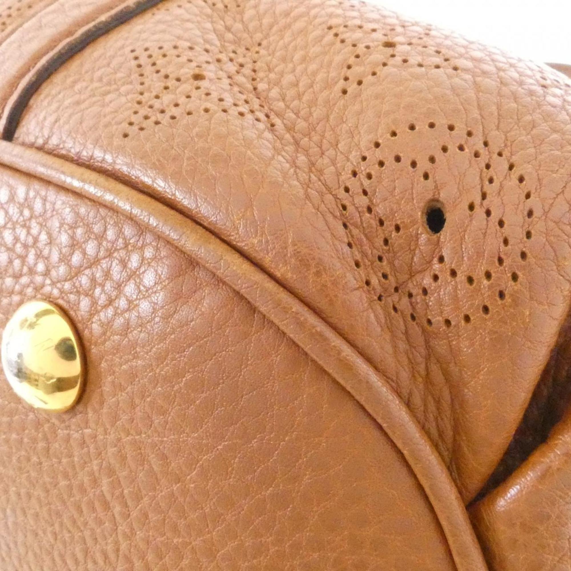 Louis Vuitton Cognac Leather Shoulder Bag