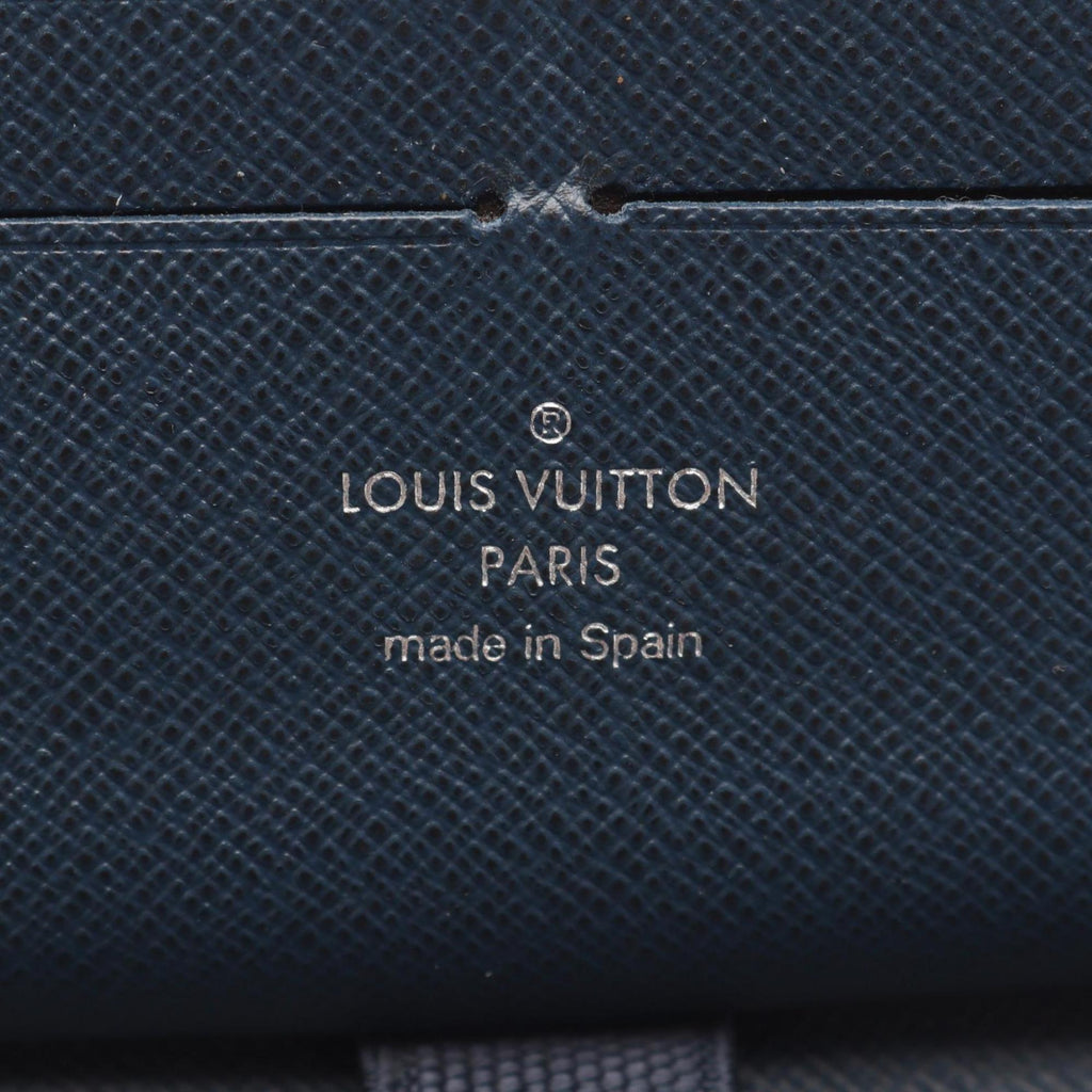 Louis Vuitton Navy Ocean Taiga Leather Long Wallet