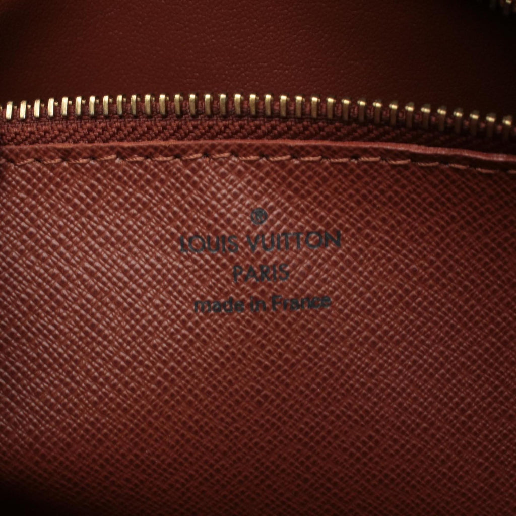 Louis Vuitton Brown Monogram Coated Canvas Leather Handbag Shoulder Bag