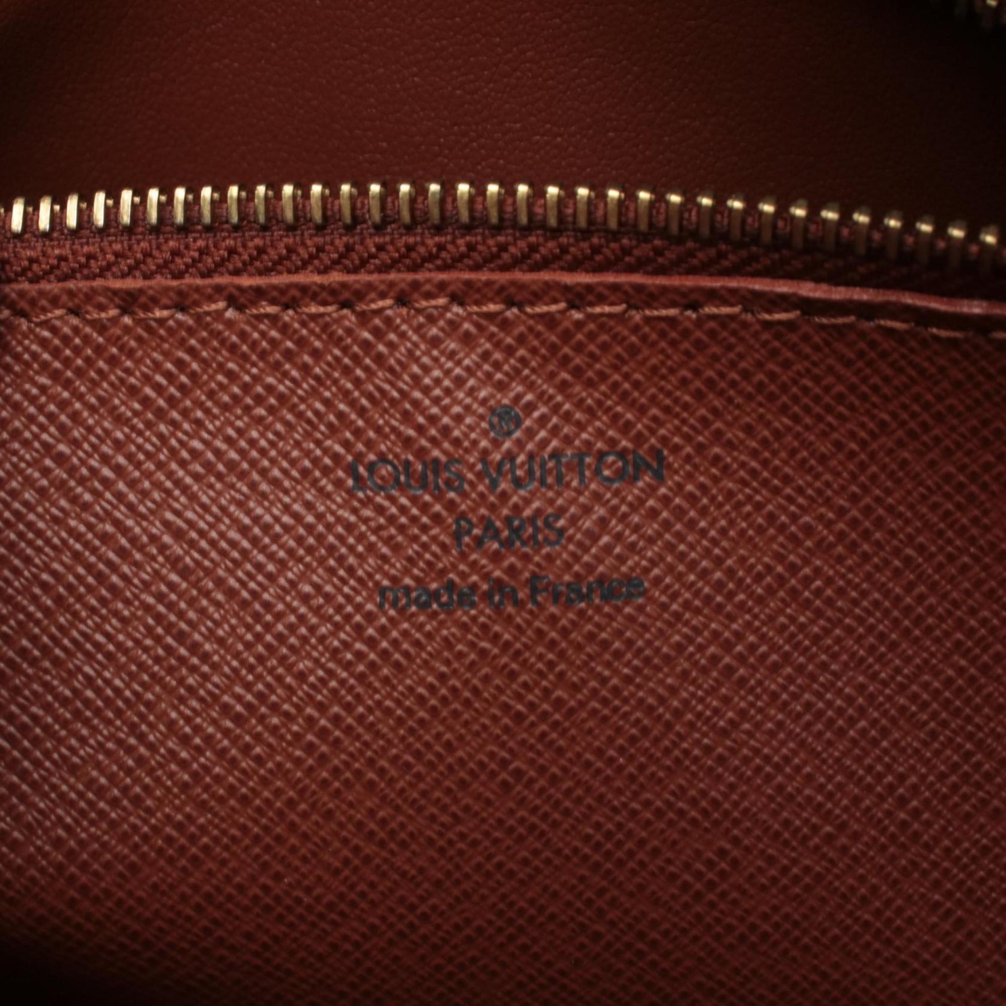 Louis Vuitton Brown Monogram Coated Canvas Leather Handbag Shoulder Bag