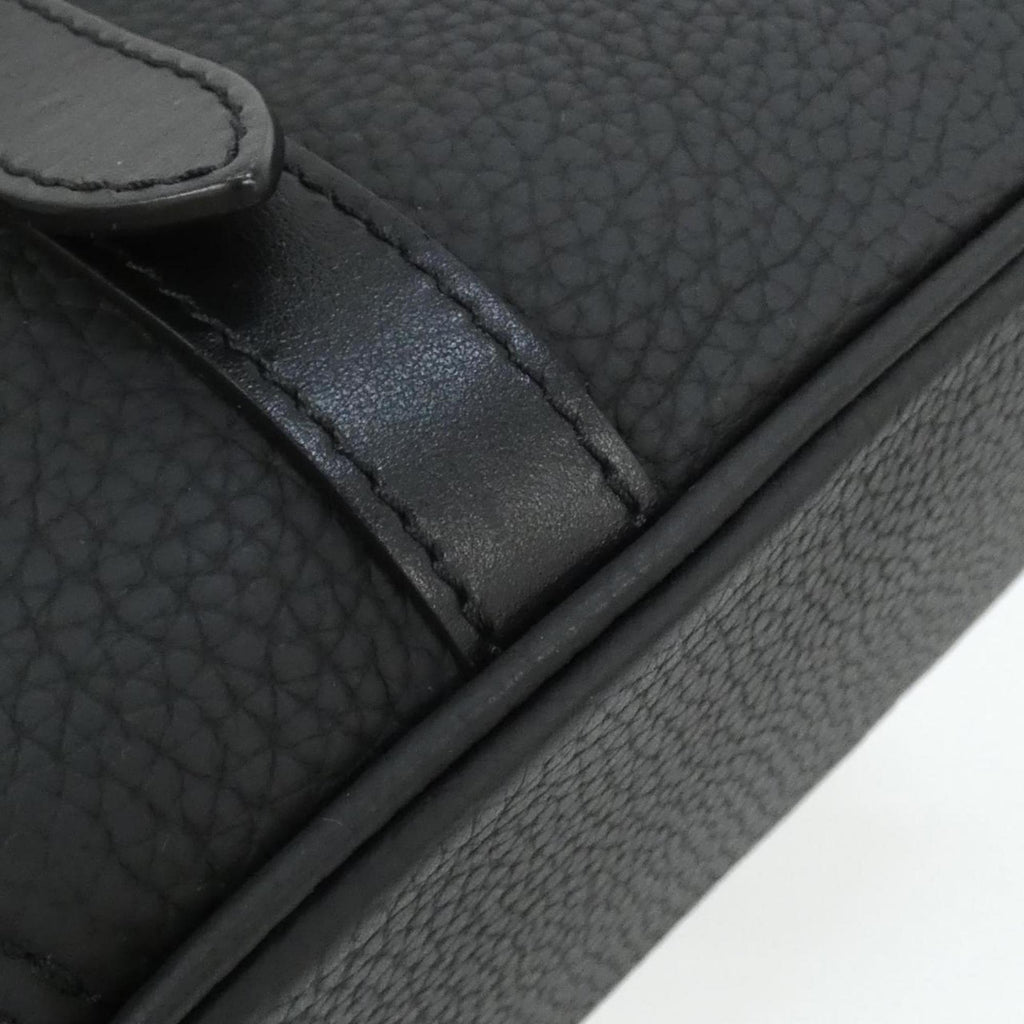 Louis Vuitton Black Leather Shoulder Bag