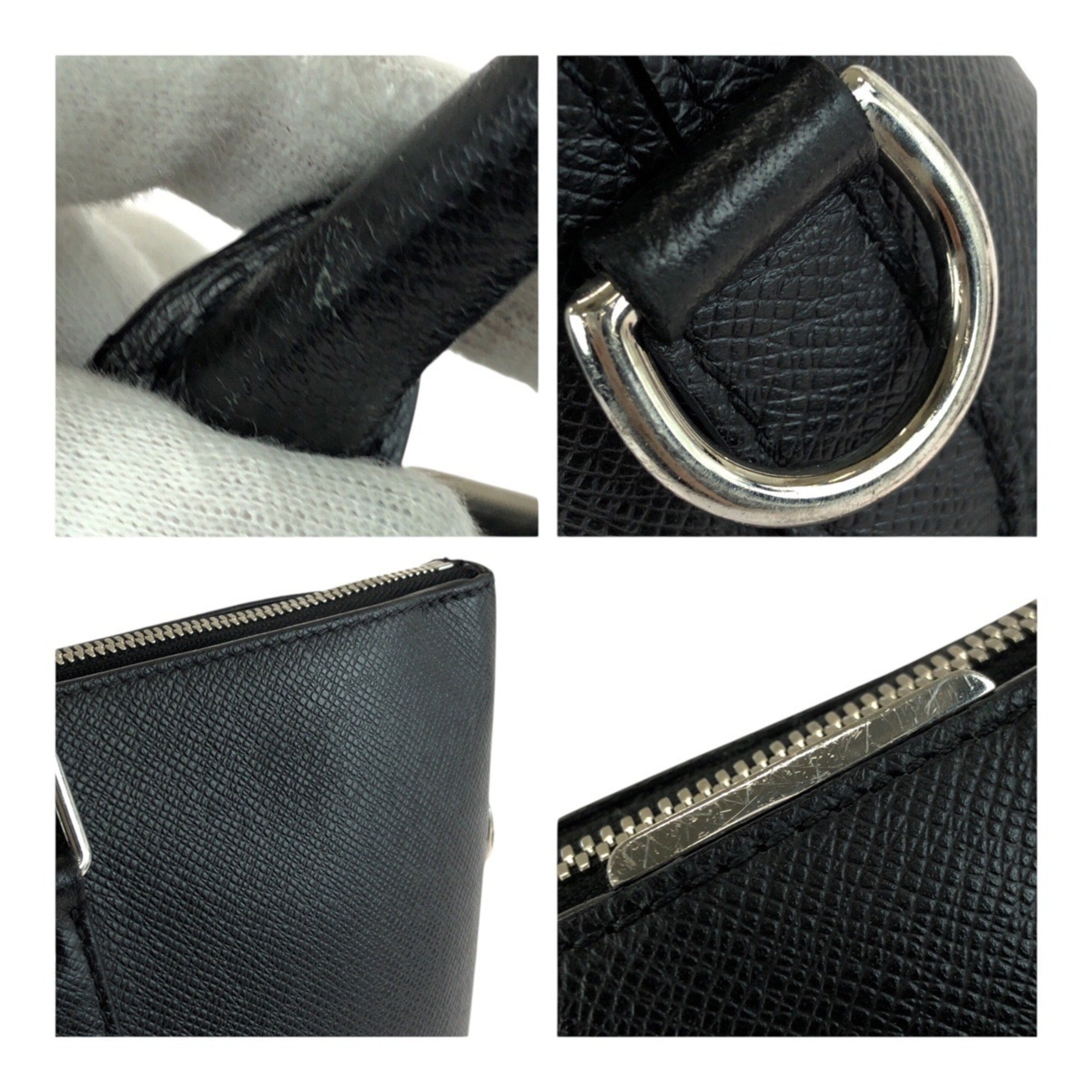 Louis Vuitton Black Taiga Leather Briefcase