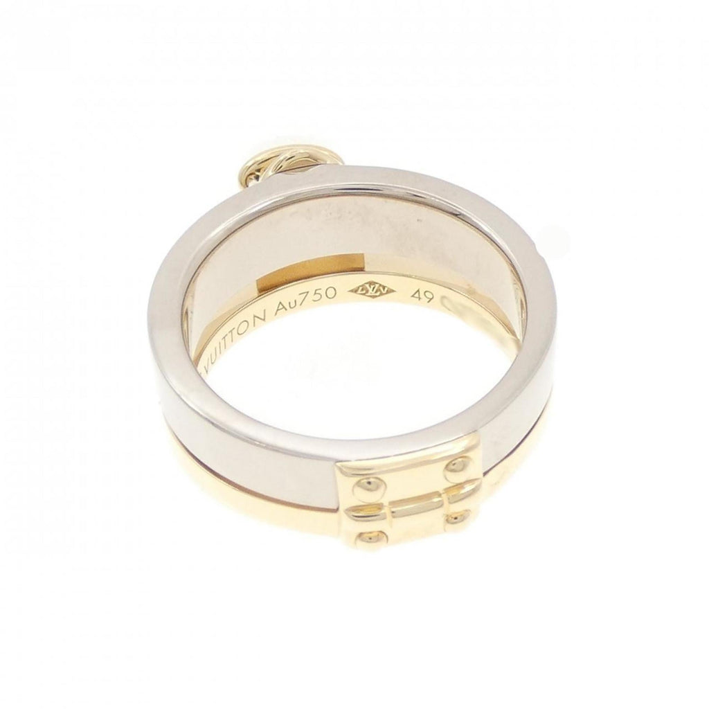 Louis Vuitton Yellow Gold (18K) White Gold (18K) Band Ring