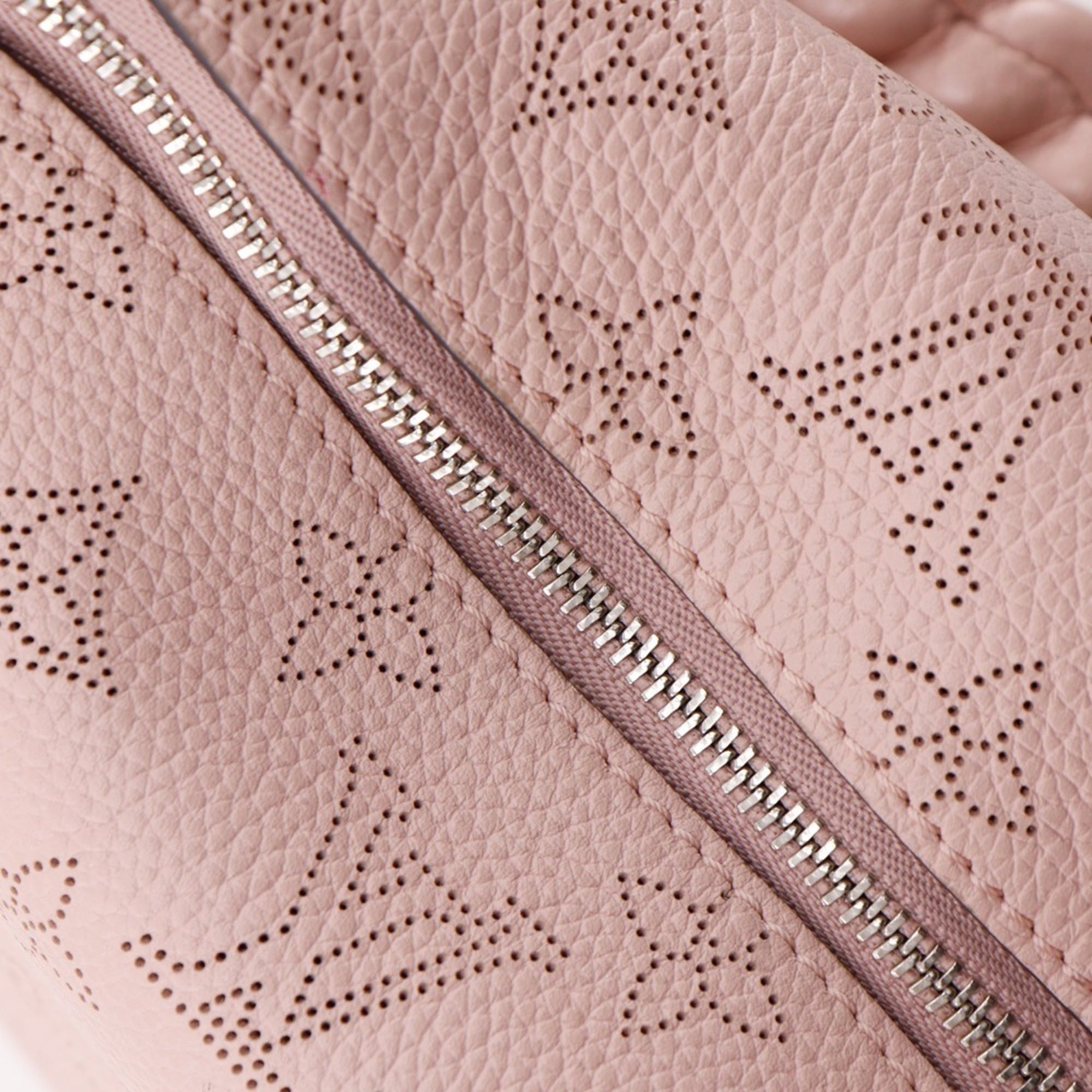 Louis Vuitton Magnolia Pink Mahina Leather Monogram Shoulder Bag