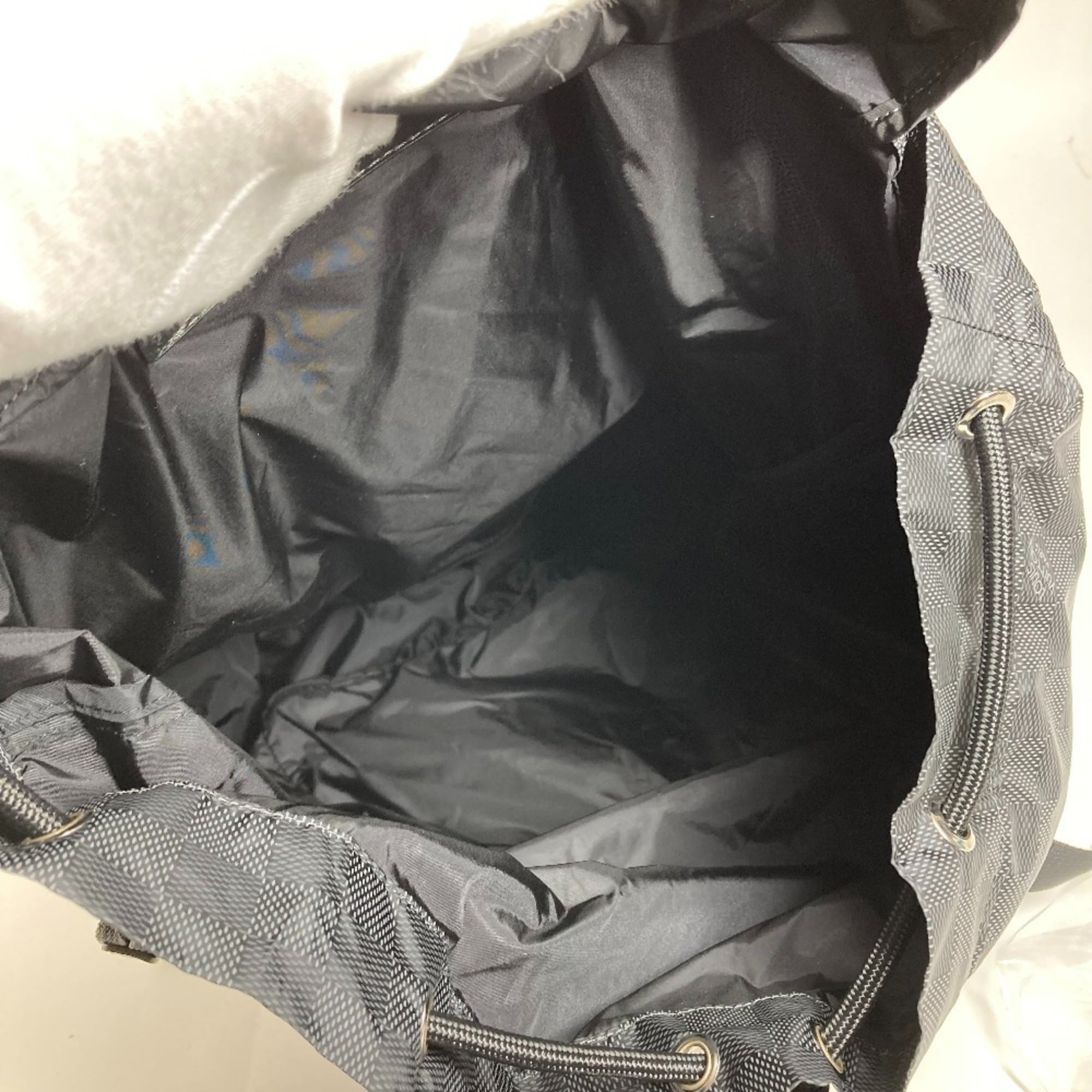 Louis Vuitton Damier Aventure Black Leather Nylon Backpack
