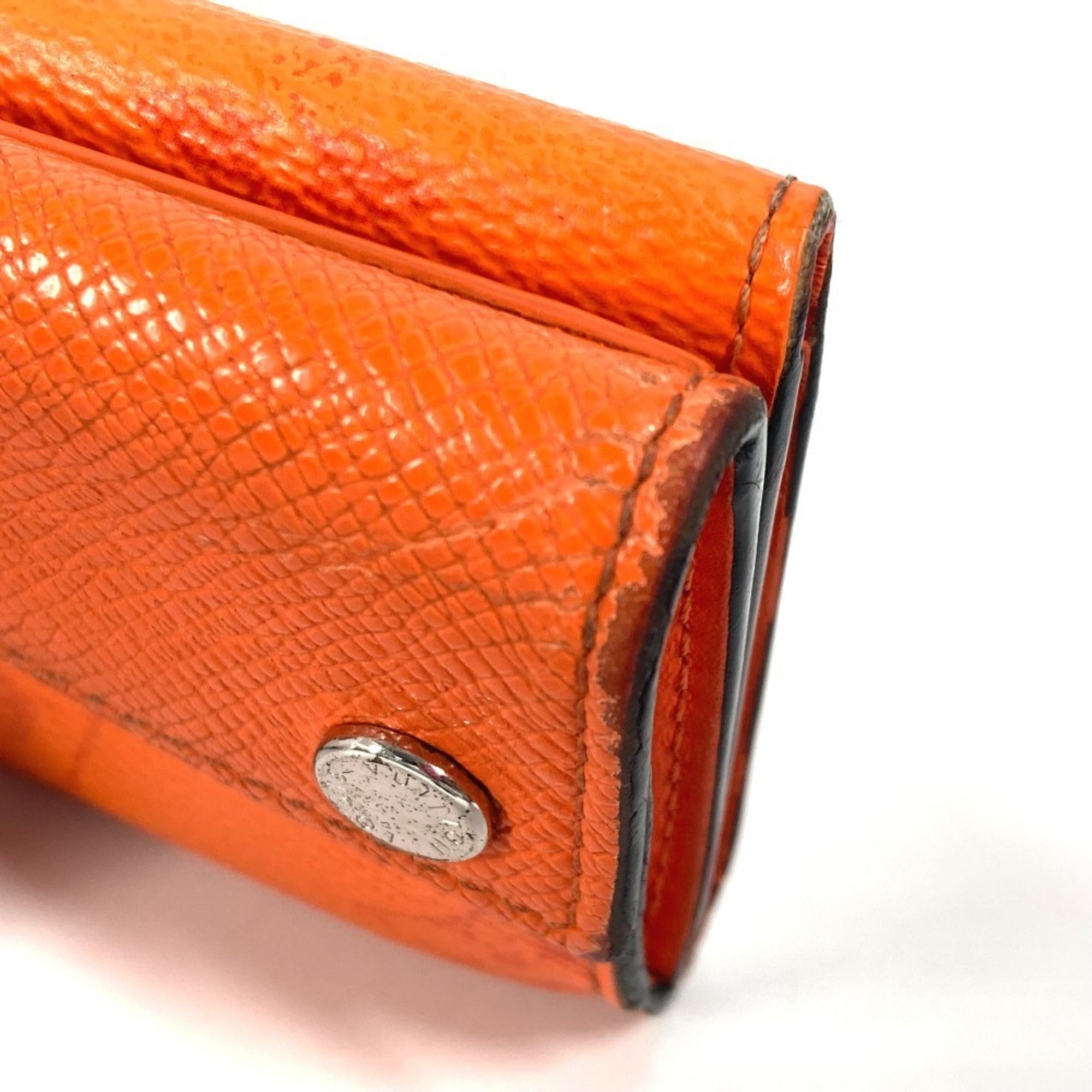 Louis Vuitton Taigarama Orange Taiga Leather Monogram Wallet (Tri-Fold)