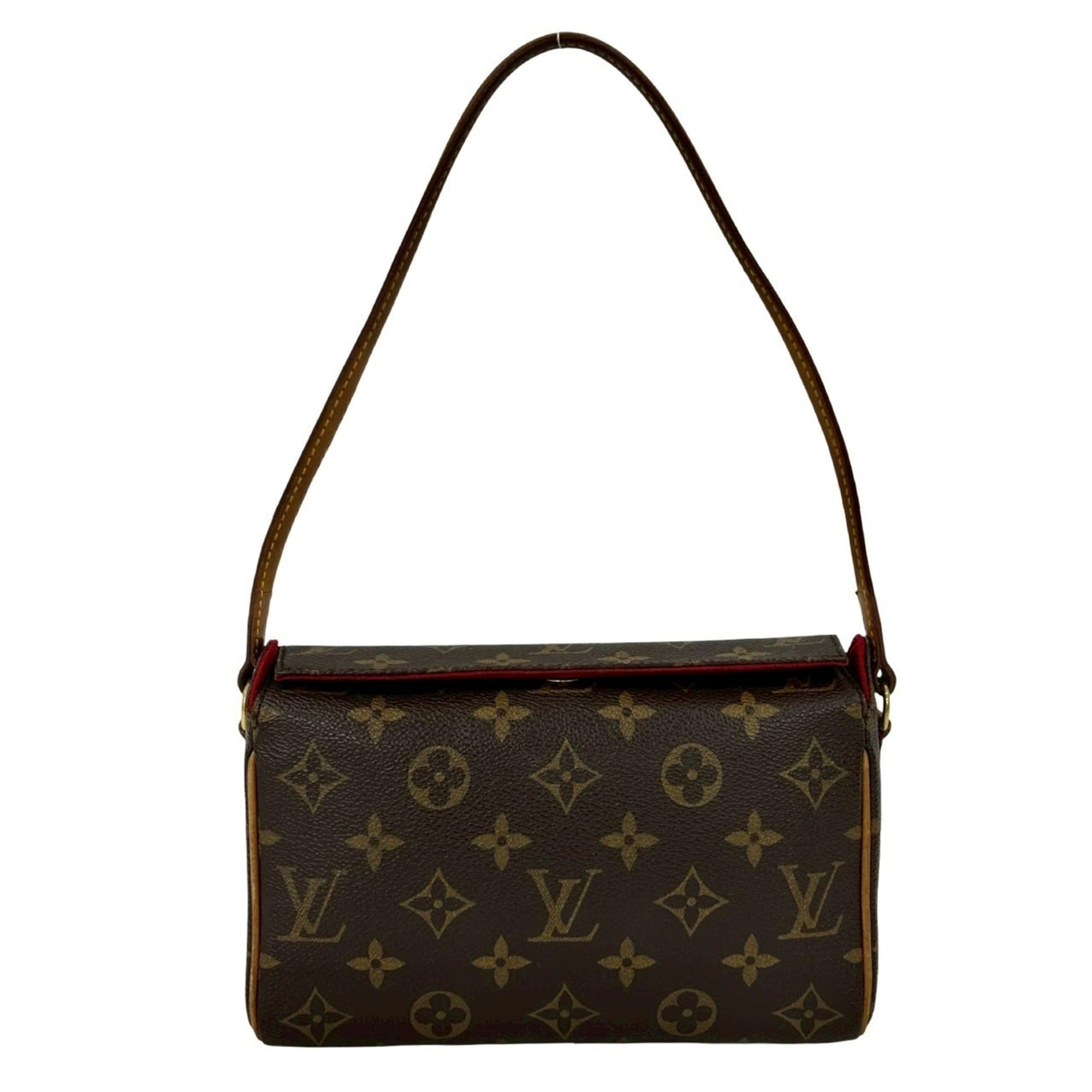Louis Vuitton Brown Leather Pvc Shoulder Bag