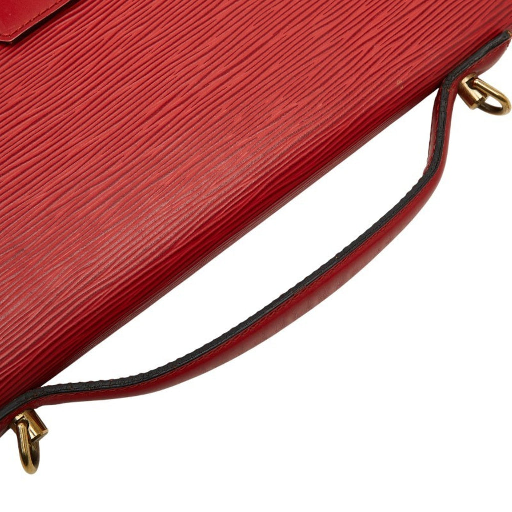 Louis Vuitton Castilian Red Leather Handbag Shoulder Bag