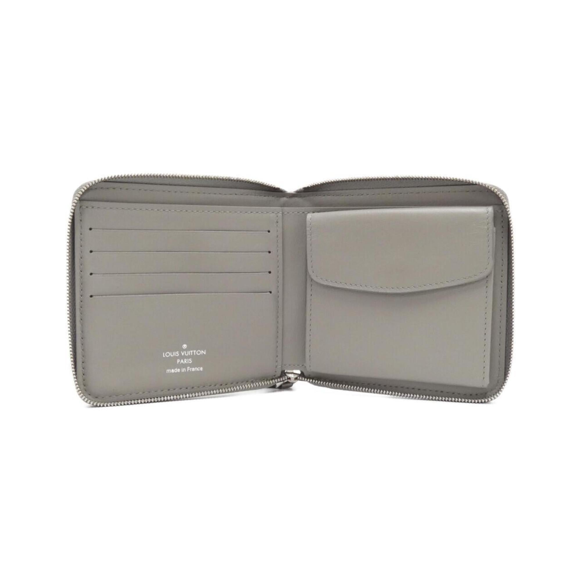 Louis Vuitton Metallic Gray Leather Wallet