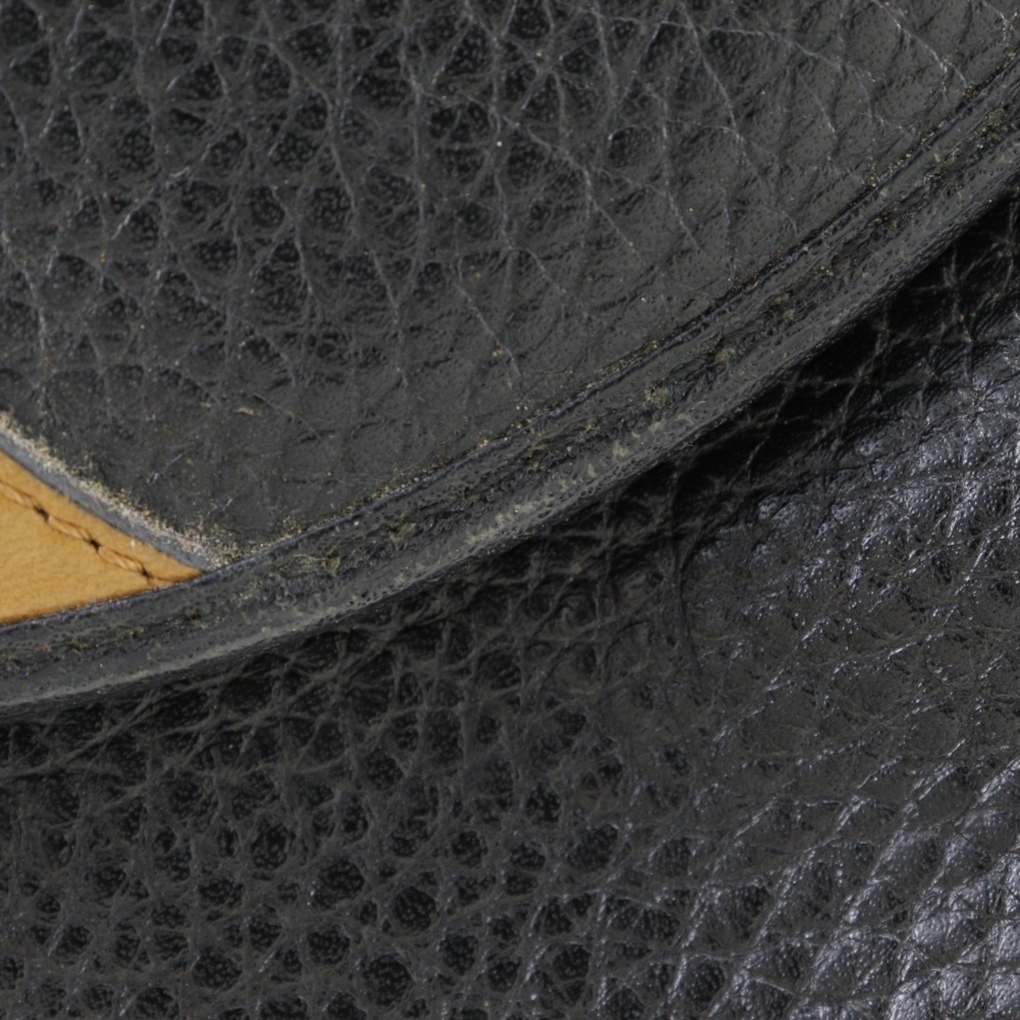 Christian Dior Black Leather Pochette Shoulder Bag (Pre-Owned)