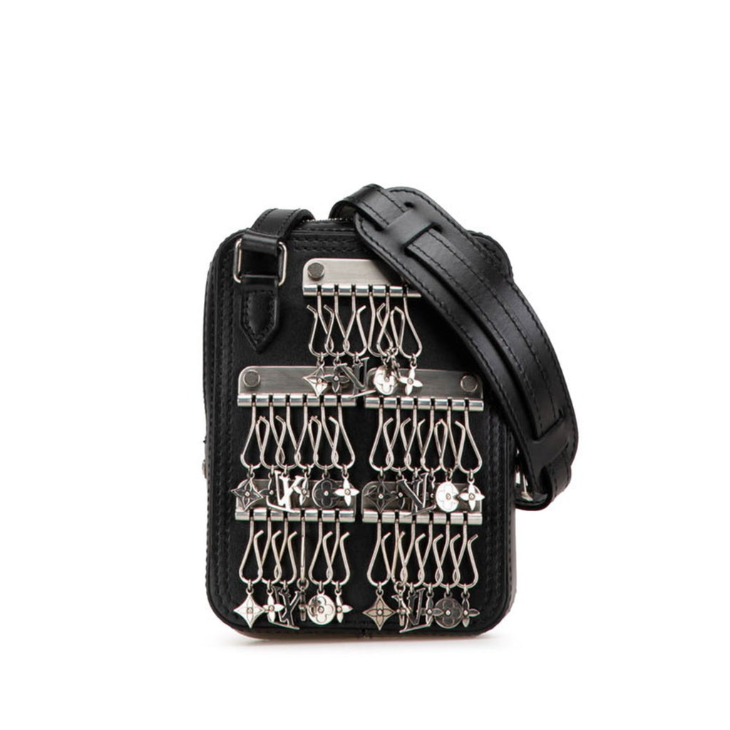 Louis Vuitton Black Leather Shoulder Bag