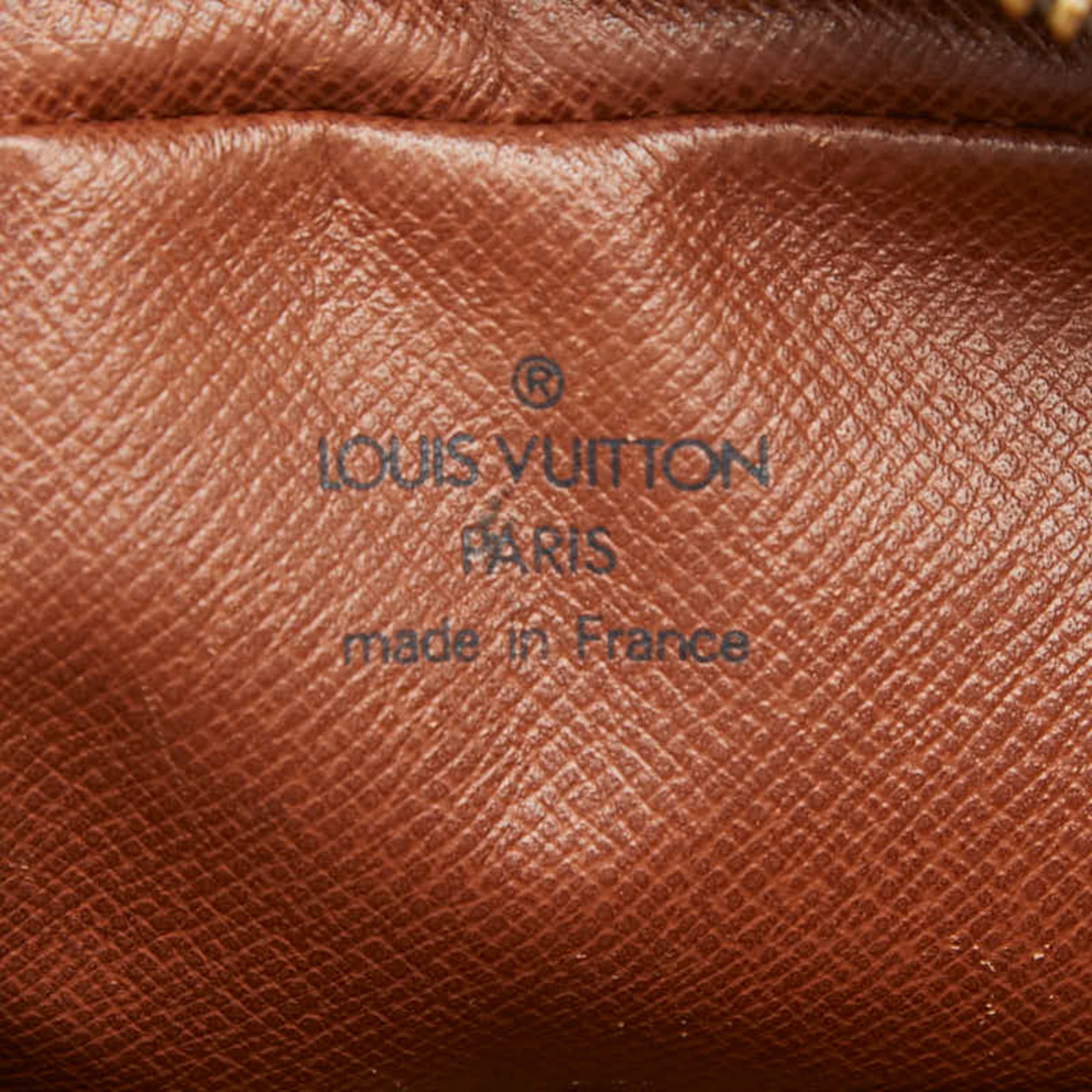 Louis Vuitton Brown Pvc Leather Clutch Bag