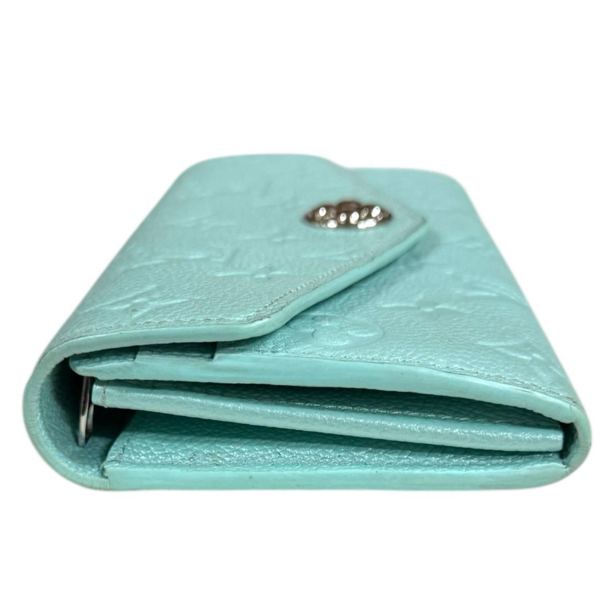 Louis Vuitton Monogram Empreinte Blue Light Blue Monogram Empreinte Long Wallet