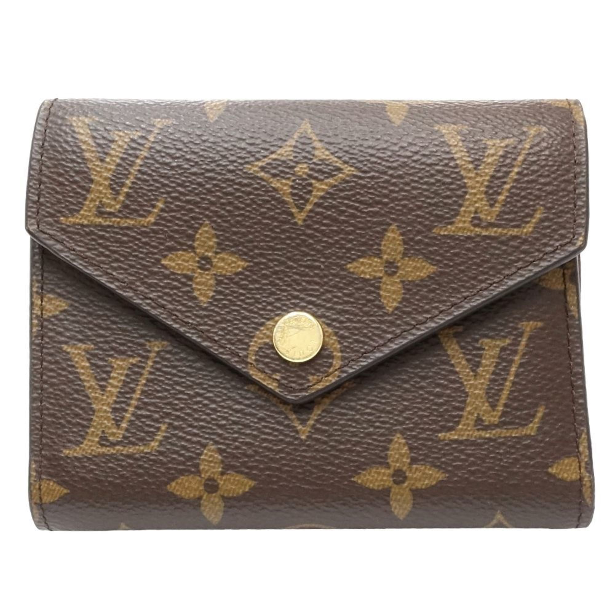 Louis Vuitton Brown Canvas Wallet (Tri-Fold)