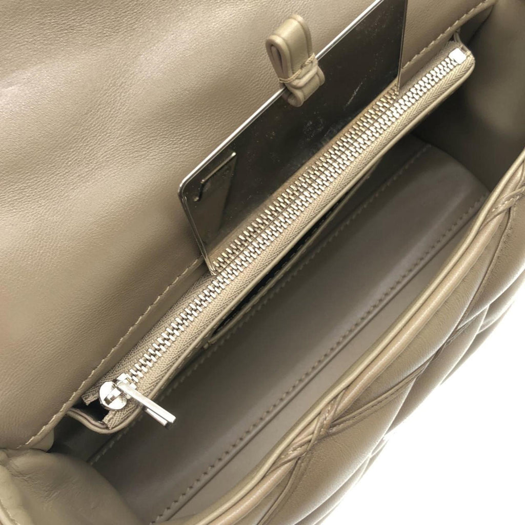 Louis Vuitton Taupe Leather Shoulder Bag