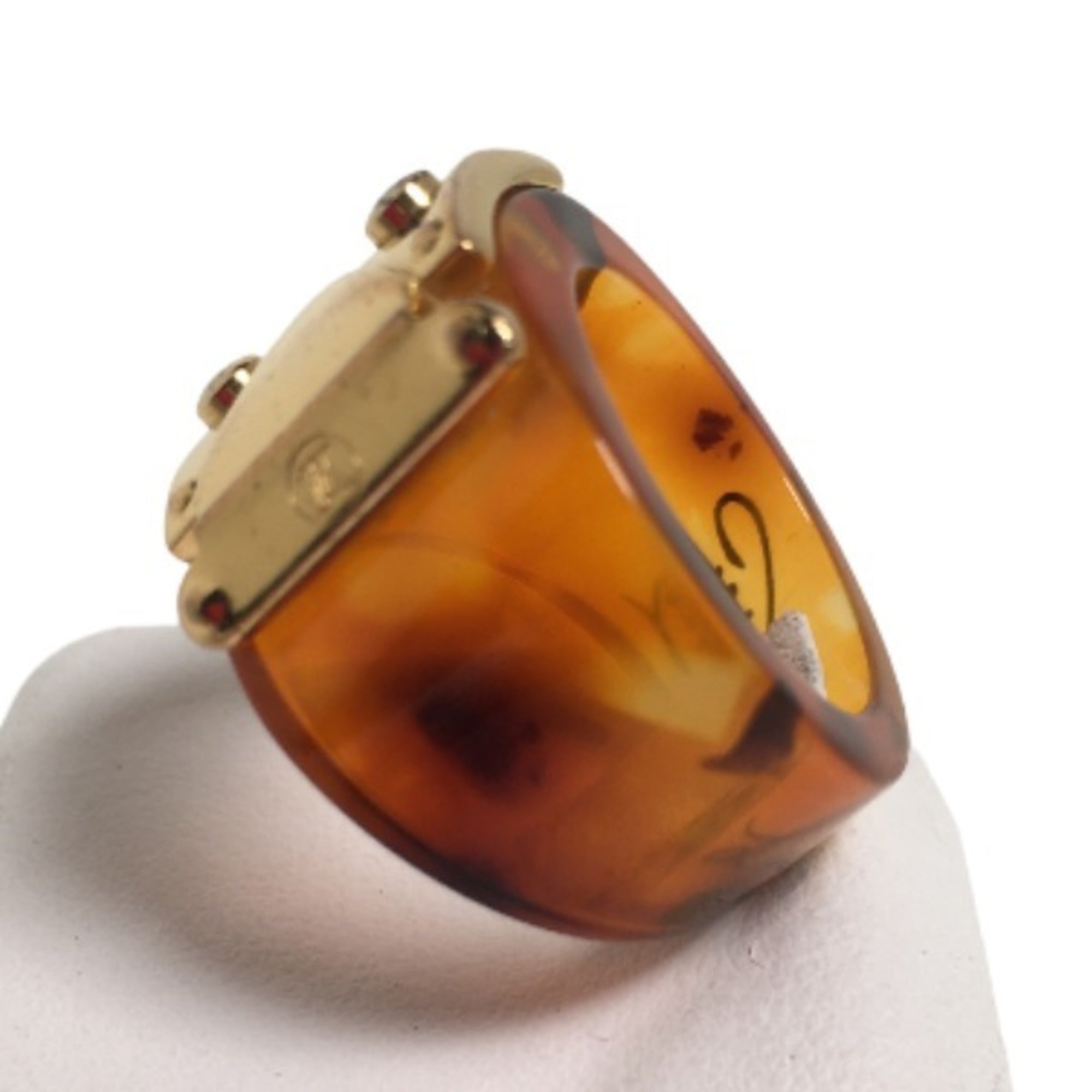 Louis Vuitton Metal Plastic Band Ring