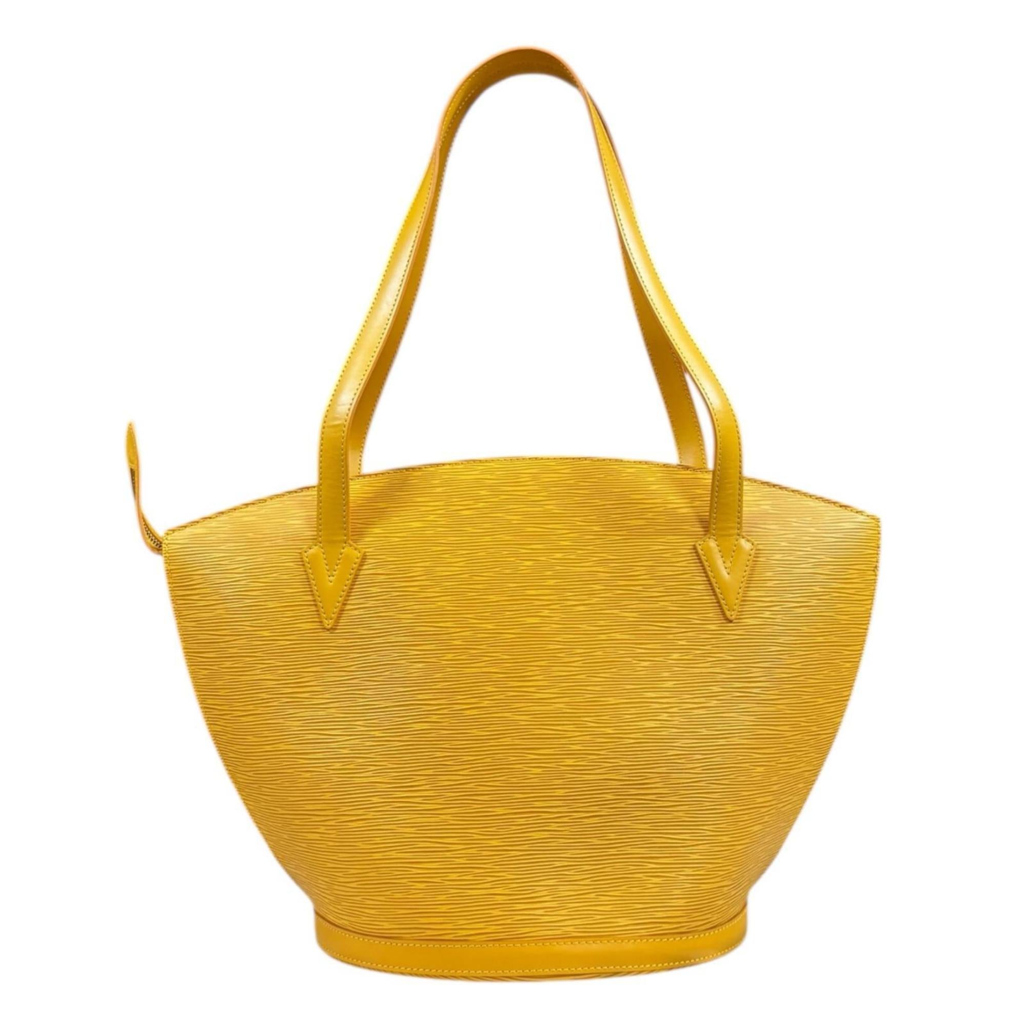 Louis Vuitton Epi Yellow Epi Leather Shoulder Bag