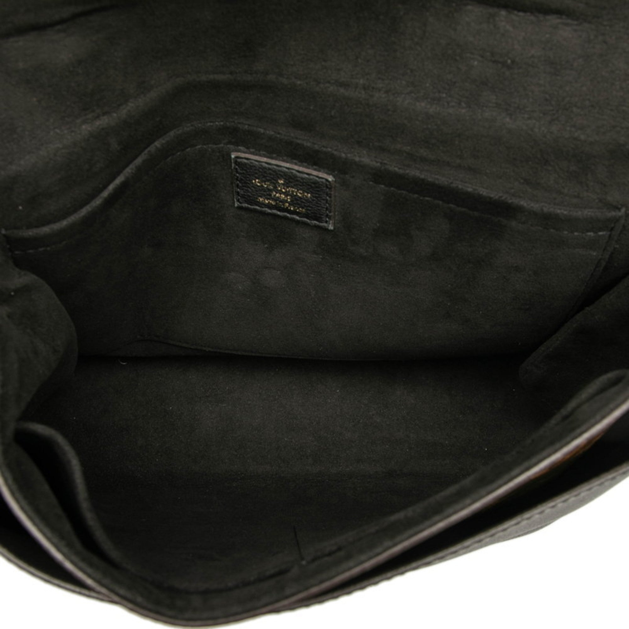Louis Vuitton Black Brown Pvc Leather Handbag Shoulder Bag