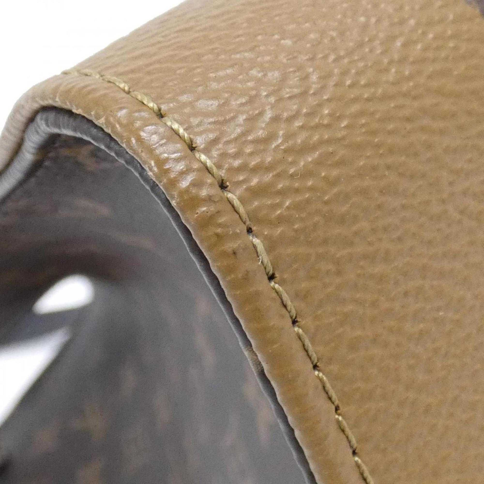 Louis Vuitton Marron Coated Canvas Handbag