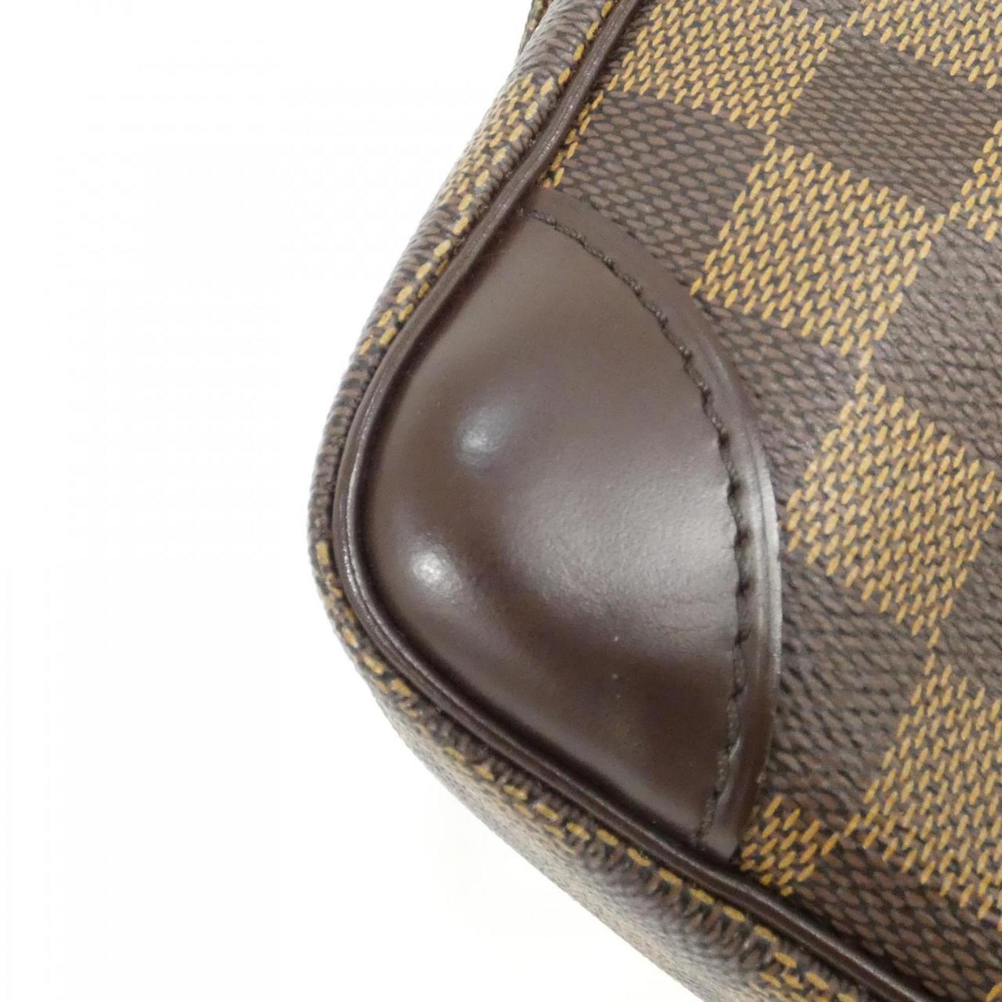 Louis Vuitton Brown Coated Canvas Shoulder Bag