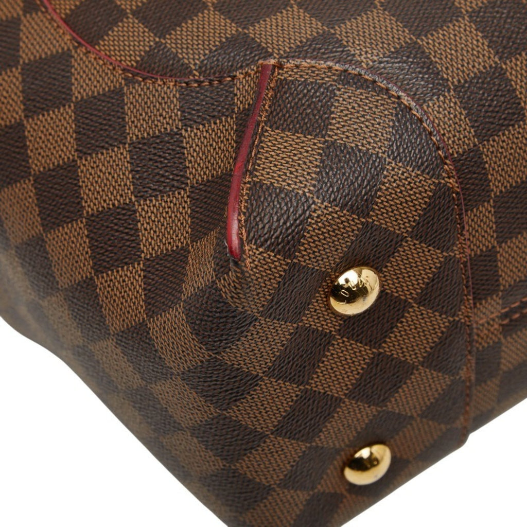 Louis Vuitton Brown Red Color Pvc Leather Shoulder Bag